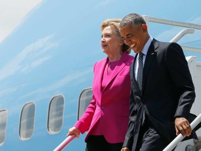 Obama passes baton to Hillary Clinton in electrifying start to his final campaign