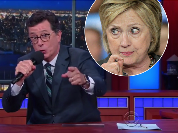 Stephen Colbert delivers a brutal takedown of 'shady' Hillary Clinton for her email scandal