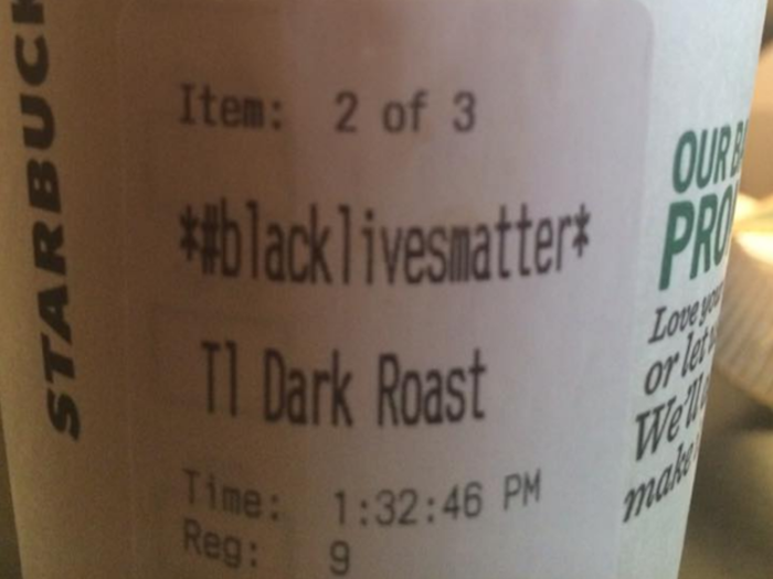 People are saying their names are 'Black Lives Matter' at Starbucks