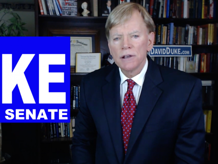 'The time is now': Former KKK leader David Duke announces candidacy for US Senate