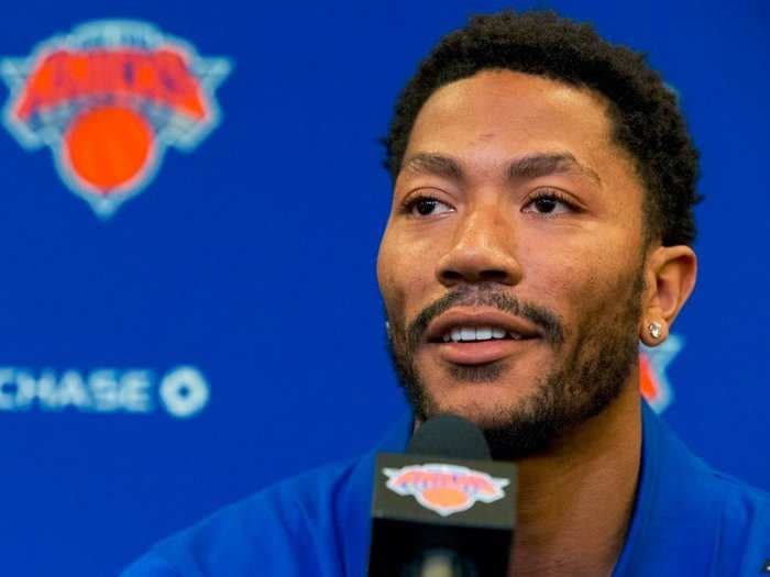 Derrick Rose offered a delusional projection of where the Knicks stand in the NBA
