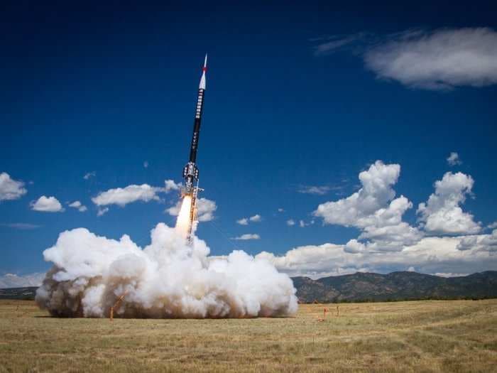 What did your interns do last week? These ones just built and launched a 50-foot-tall rocket