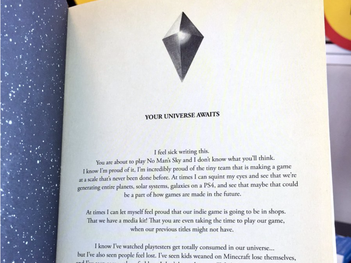 The creator of 'No Man's Sky' wrote a heartfelt note to fans - here it is