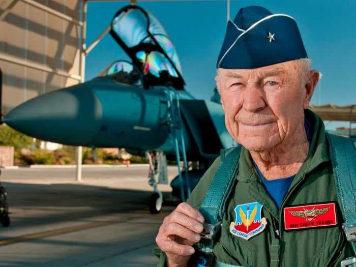 US Air Force legend General Chuck Yeager weighs in on the F-22 and F-35