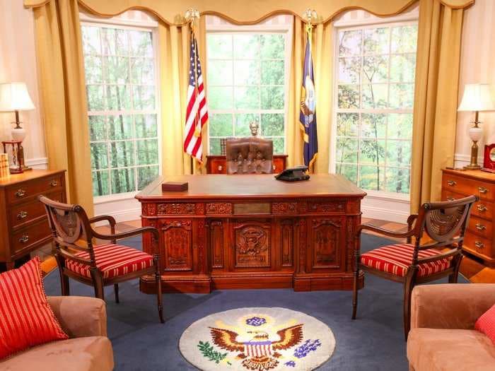 YouTube built detailed replicas of the Oval Office in its offices - take a look inside