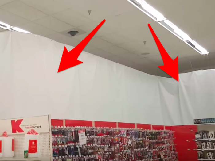 Kmart is using a strange trick to hide its empty shelves
