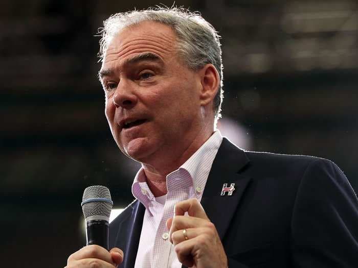 Tim Kaine receives his first intelligence briefing as a vice-presidential candidate