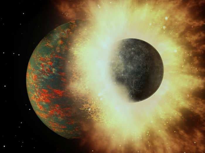 An ancient collision might explain a longstanding mystery about how Earth collected the ingredients for life