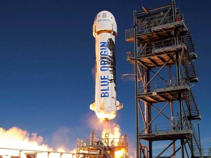 Jeff Bezos' space company is about to blow the top off of its rocket on purpose - here's why