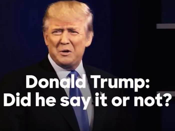 Brutal Clinton ad juxtaposes Trump's previous statements with his denials at debate he made the remarks