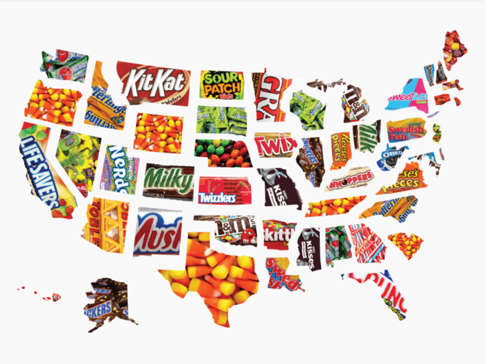 MAP: The most popular Halloween candy in every US state