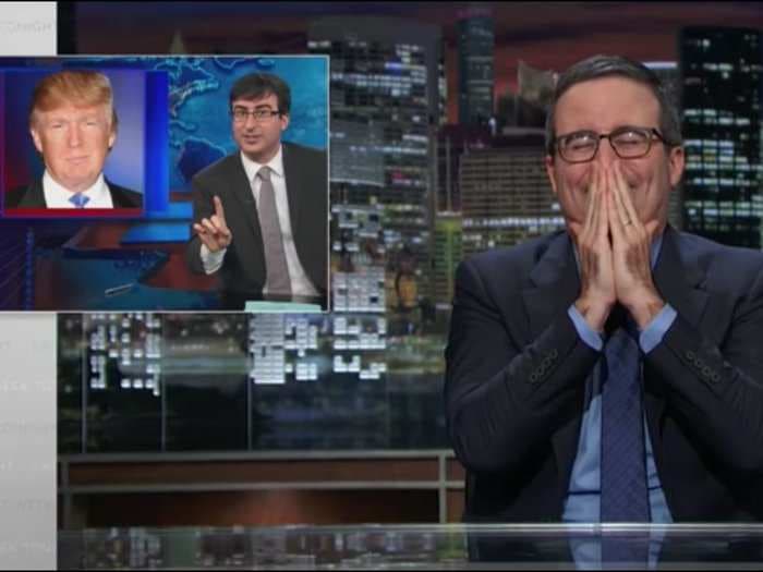 John Oliver admits he once rooted for a Donald Trump presidential campaign: 'I'm an idiot'