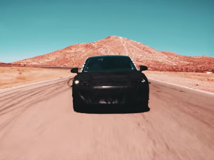 Faraday Future just shared a glimpse of its first real electric car