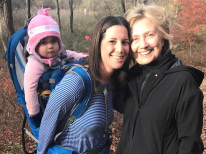 This woman ran into Hillary Clinton on a post-election hike, and shared a powerful message about resilience