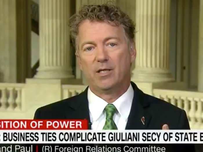 RAND PAUL: John Bolton is 'totally unfit' for secretary of state and Rudy Giuliani is 'very similar'