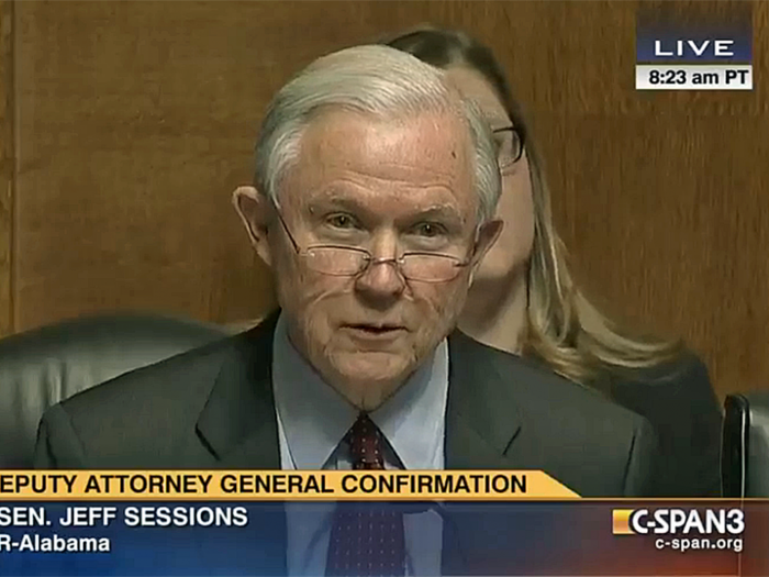 This 2015 video of Jeff Sessions questioning Sally Yates at her confirmation hearing foreshadows her firing