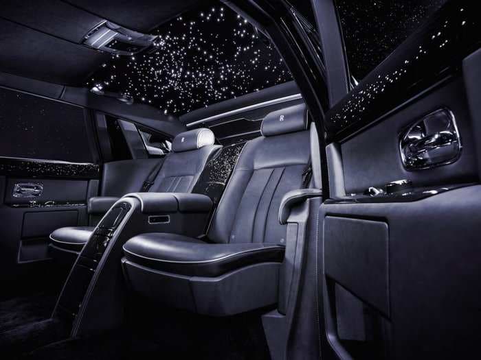 The Rolls-Royce Phantom has a mesmerizing feature that transforms the car into a work of art