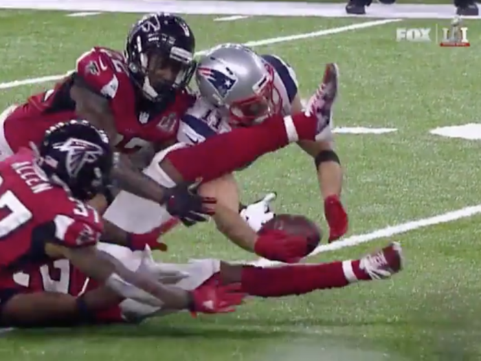 Julian Edelman makes incredible bobbling catch that will go down as one of the greatest catches in Super Bowl history