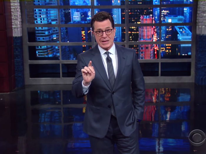 Stephen Colbert mocks Trump for not wanting his name on his embattled healthcare plan