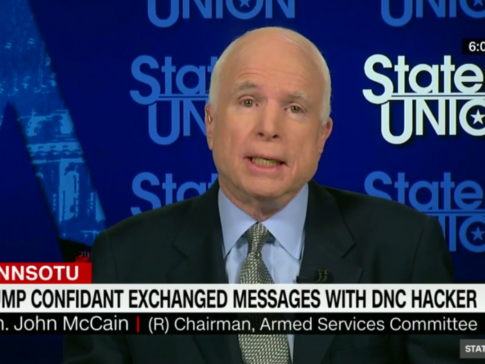'There's a lot more shoes to drop from this centipede': McCain predicts further revelations about Trump's ties to Russia