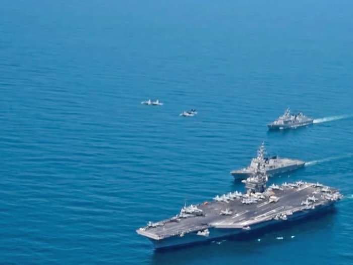 The US and South Korean navies just put on a massive show of force amid North Korean nuclear tensions