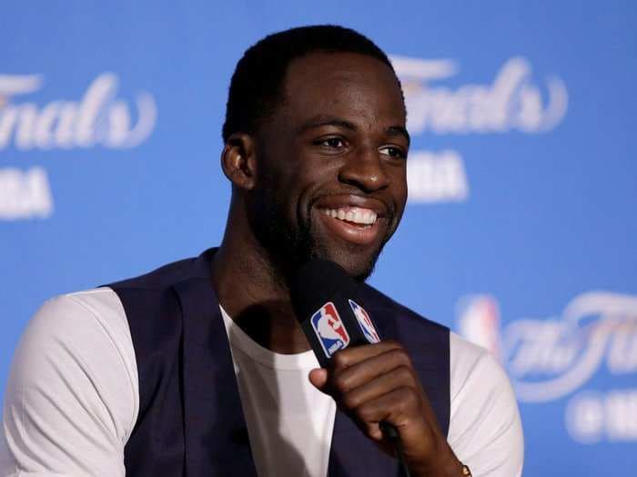 Draymond Green slyly trolled the Cavs with his T-shirt during the Warriors' championship parade