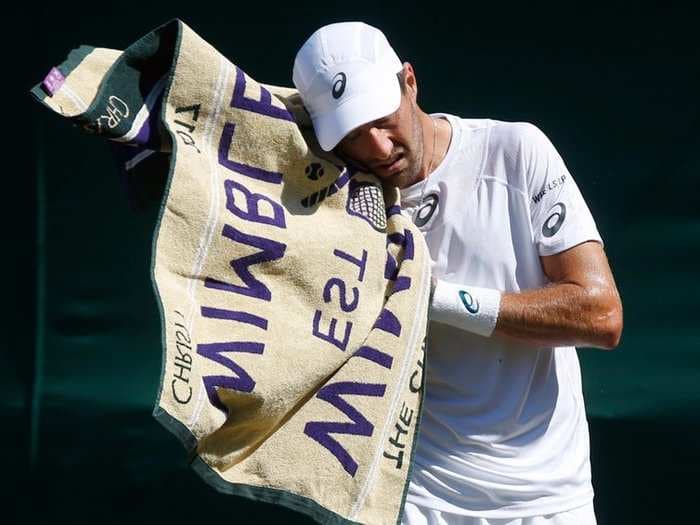 An annual nuisance in England became a big problem for players at Wimbledon - flying ants