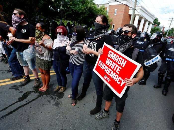 Multiple injuries reported after a car plows through counter-protesters at white nationalist rally in Charlottesville
