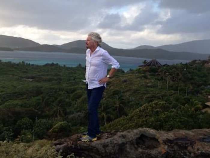 Richard Branson has survived Hurricane Irma on his private island
