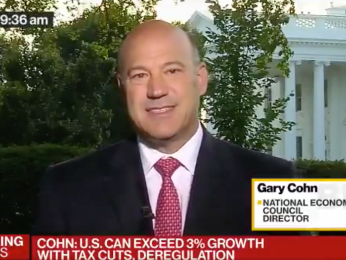 Gary Cohn says the White House is 'very excited' about the dismal jobs report that showed the US economy lost jobs