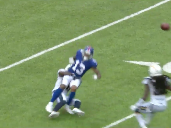 Odell Beckham Jr. carted off field with horrific-looking injury to his ankle
