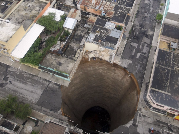 Here's why huge sinkholes open up in the ground out of nowhere