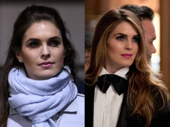 Hope Hicks went from mimicking Ivanka Trump's style to ripping off Melania Trump's - and it could reveal a building drama inside the White House
