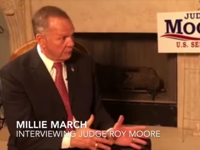 Roy Moore, facing allegations of sexual misconduct with teenage girls, sits down for interview with 12-year-old girl