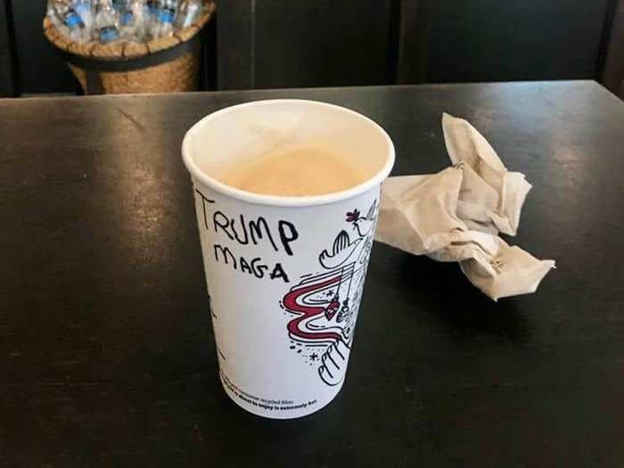 'Take the Culture BACK': Trump allies encourage supporters to force baristas to write the president's name on Starbucks cups - again