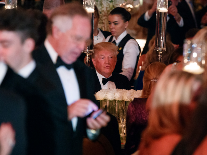 See inside the swanky party where the Trumps celebrated New Year's Eve
