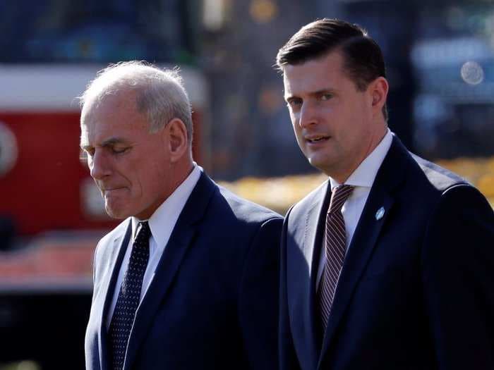 White House spokesman admits 'we all could have done better' during marathon grilling over Rob Porter scandal