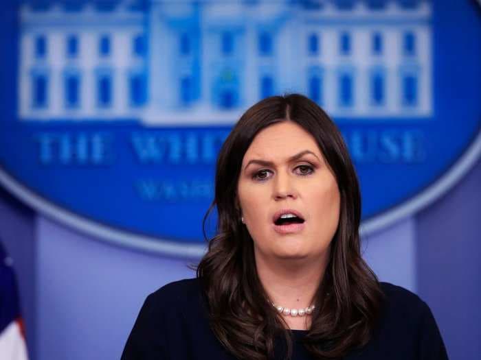 Sarah Sanders gave a cryptic answer about a forthcoming 'incident' while being grilled over Trump's stance toward Russia