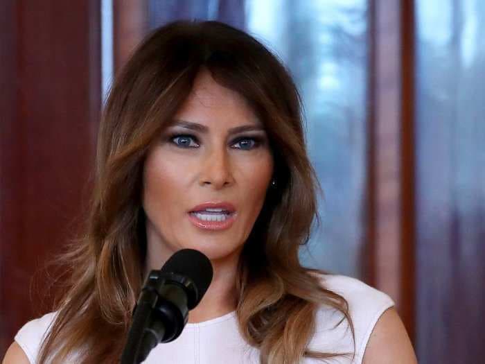 Melania Trump gave a rare public speech in which she spoke out about gun violence
