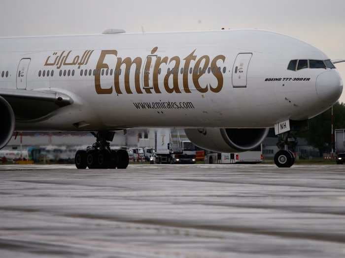 An Emirates flight attendant dies after falling out of a Boeing 777