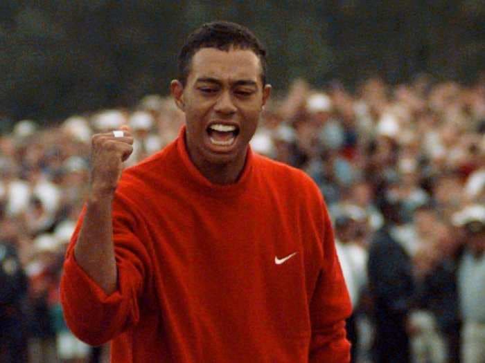 Tiger Woods says the 'coolest thing in the world' about winning his first Masters was that it guaranteed him a job for at least 10 years