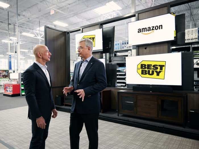 Amazon and Best Buy are partnering to sell TVs - and it shows how complicated their relationship has become