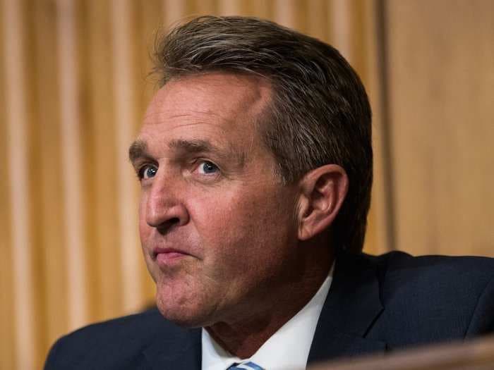 Jeff Flake will 'certainly' contribute to Democrat Joe Manchin if controversial candidate Don Blankenship wins West Virginia GOP primary