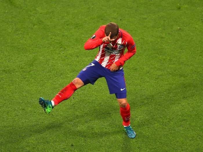 Antoine Griezmann performed the viral Fortnite dance during Atletico Madrid's big Europa League final win