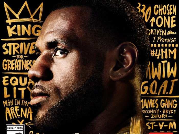 LeBron James is on the cover of NBA 2K19, but there's an important omission