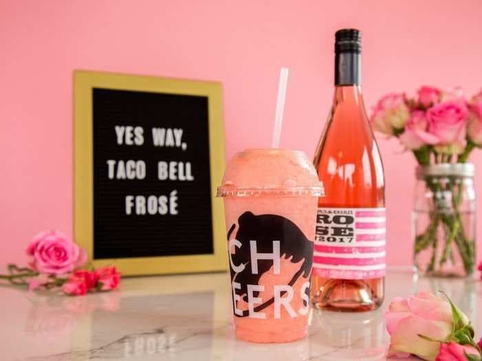 Taco Bell is serving frozen rose in an attempt to tap into a millennial obsession