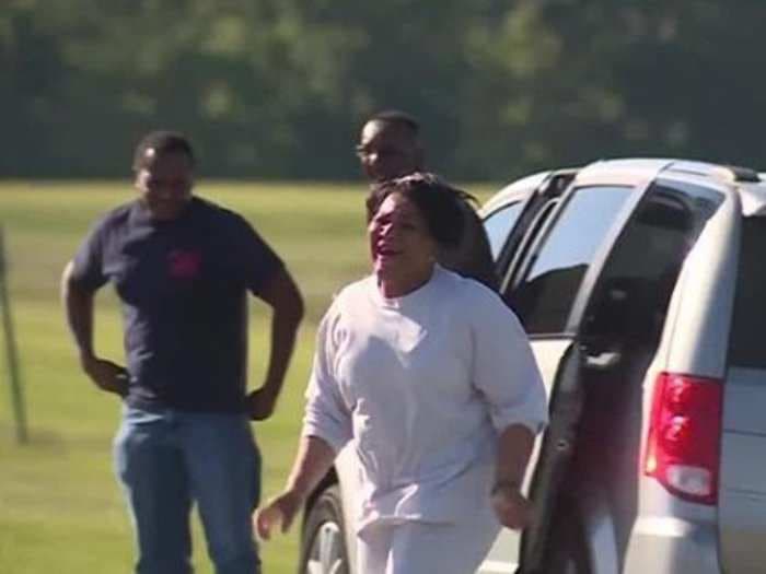Video captures the moment Alice Johnson was freed from prison, rushing toward her family after Trump commuted her life sentence