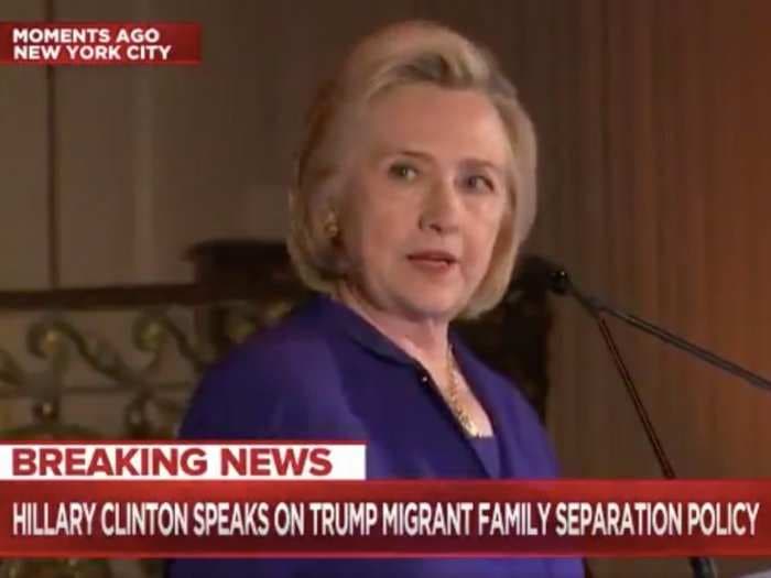Hillary Clinton: Trump's blaming of 'zero tolerance' family-separation policy on Democrats is an 'outright lie'