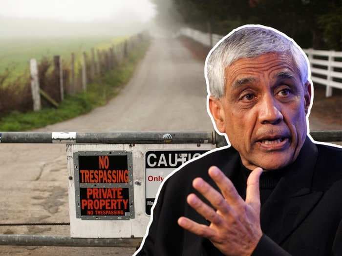 Tech billionaire Vinod Khosla says he wishes he never bought the beach near his $37 million estate. But he will fight for the rest of his life to keep it off-limits to the public on 'principle'