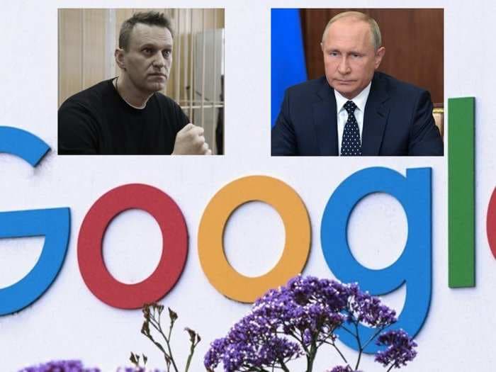 Google is caught in a censorship battle between Putin and his biggest domestic foe